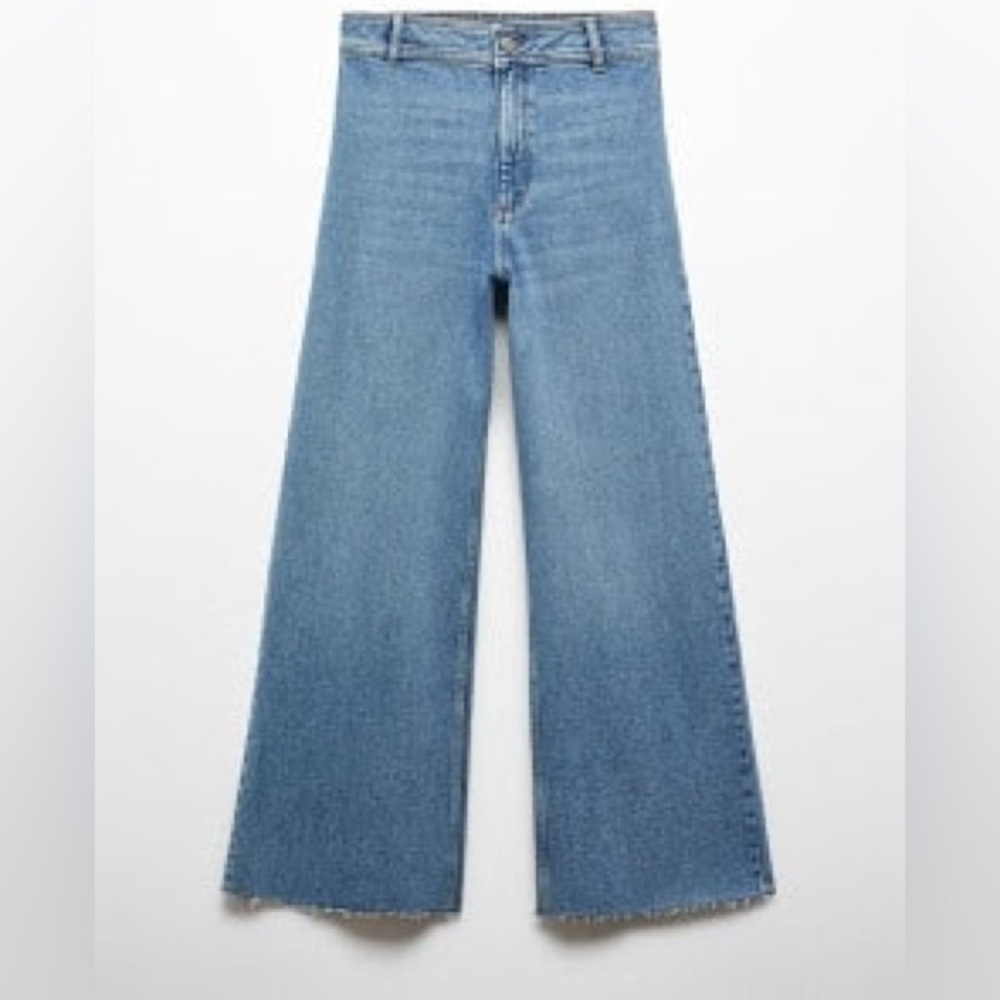 Classic Blue Wide-Leg Women's Jeans
